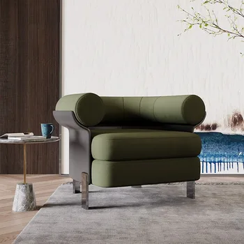Скандинавский дизайнер, гостиная, балкон, минималистичный ленивый свет, роскошное кресло для отдыха, кресло tiger, диван для одного человека