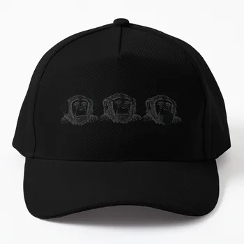 Слышу зло, вижу зло, говорю зло Бейсболка забавная шляпа Винтажная военная кепка Мужские шляпы на заказ Шляпа для женщин мужская