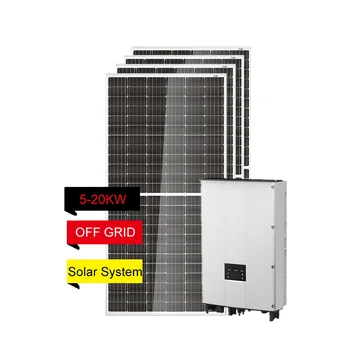 Солнечная Энергетическая Система Hybrid Deye 8KW 10KW 3 Фазная Бытовая Включенная Автономная Фотоэлектрическая Система 12kw Kit Солнечная Система