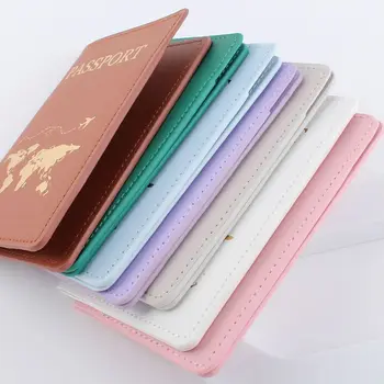 Стильная свадебная искусственная кожа для упаковки проездных карт, футляра для паспорта, удостоверения личности, держателя удостоверения личности
